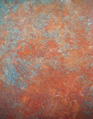 Fabric roller blind Orange sheet metal