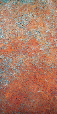 Fabric roller blind Orange sheet metal