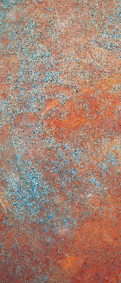 Fabric roller blind Orange sheet metal