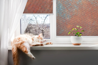 Fabric roller blind Orange sheet metal