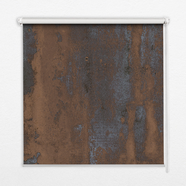 Modern roller blind Rusty sheet metal