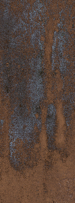 Modern roller blind Rusty sheet metal