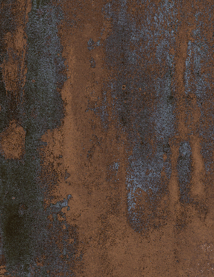 Modern roller blind Rusty sheet metal