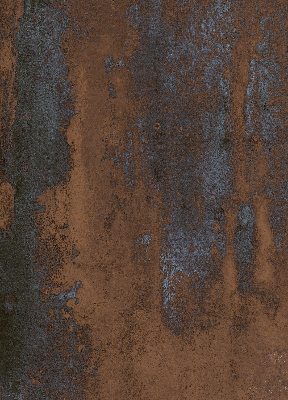 Modern roller blind Rusty sheet metal