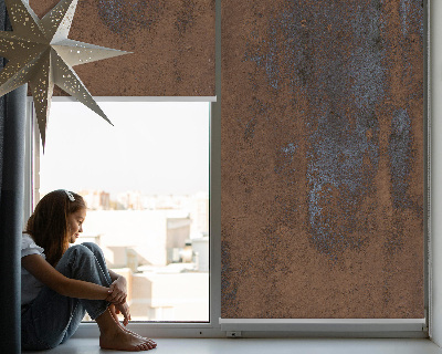 Modern roller blind Rusty sheet metal
