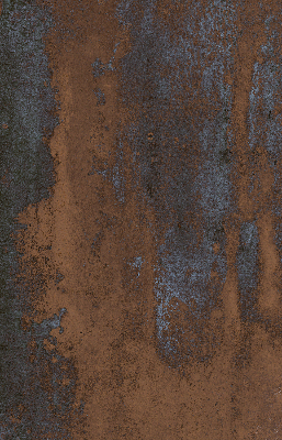 Modern roller blind Rusty sheet metal