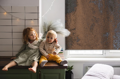 Modern roller blind Rusty sheet metal