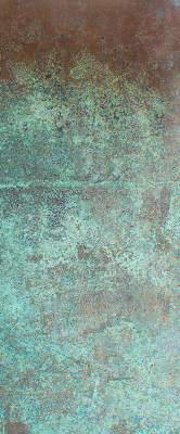 Roller blind for large window Green sheet metal