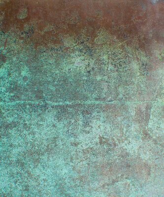 Roller blind for large window Green sheet metal