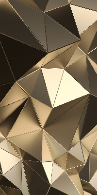 Fabric roller blind Golden triangles