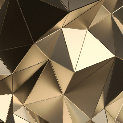 Fabric roller blind Golden triangles