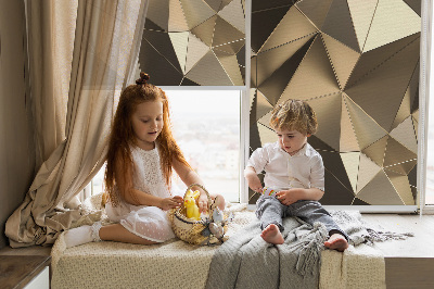 Fabric roller blind Golden triangles