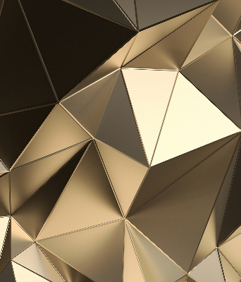Fabric roller blind Golden triangles