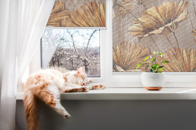 Roller blind for large window Plants