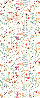 Fabric roller blind Colorful flowers