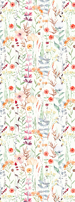 Fabric roller blind Colorful flowers