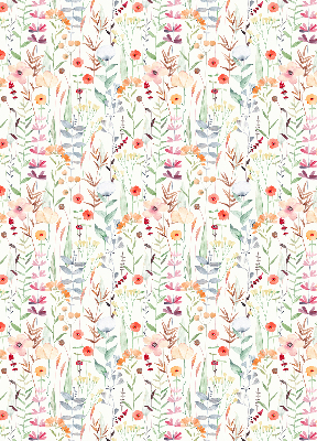 Fabric roller blind Colorful flowers