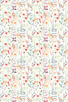 Fabric roller blind Colorful flowers