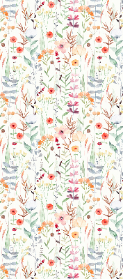 Fabric roller blind Colorful flowers