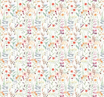 Fabric roller blind Colorful flowers