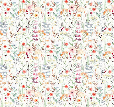 Fabric roller blind Colorful flowers