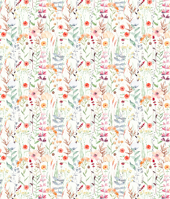Fabric roller blind Colorful flowers