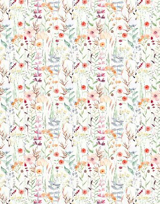 Fabric roller blind Colorful flowers