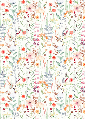 Fabric roller blind Colorful flowers