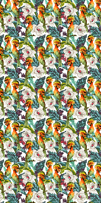 Modern roller blind Birds and flowers