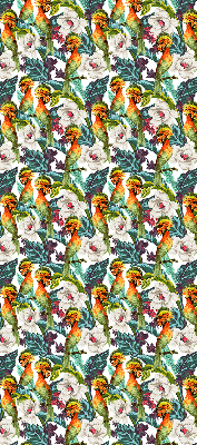 Modern roller blind Birds and flowers