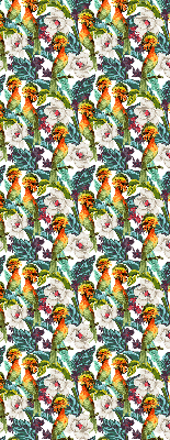 Modern roller blind Birds and flowers
