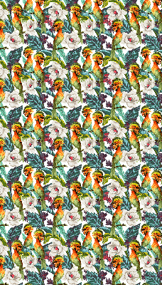 Modern roller blind Birds and flowers