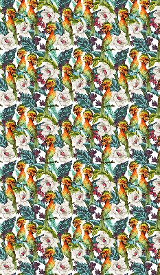 Modern roller blind Birds and flowers