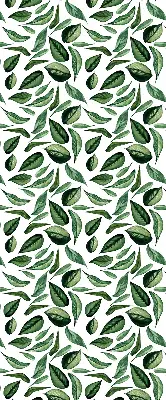 Roller blind for large window leaves falling from trees pattern
