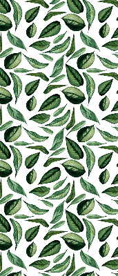 Roller blind for large window leaves falling from trees pattern
