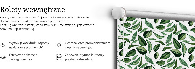 Roller blind for large window leaves falling from trees pattern