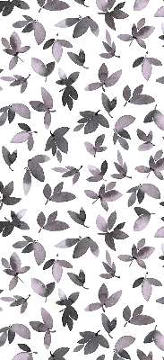 Fabric roller blind Dark pink leaves