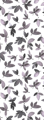 Fabric roller blind Dark pink leaves