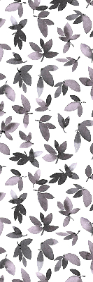 Fabric roller blind Dark pink leaves
