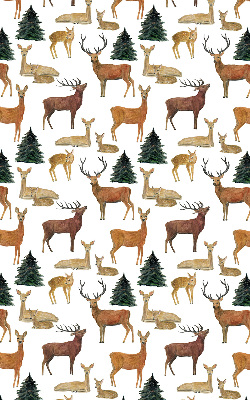 Modern roller blind Deer and roe deer