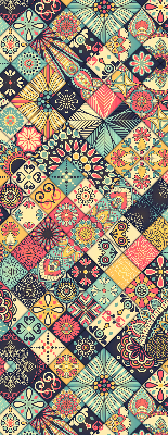 Fabric roller blind Colorful tiles