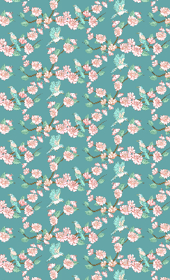 Modern roller blind Birds among the branches