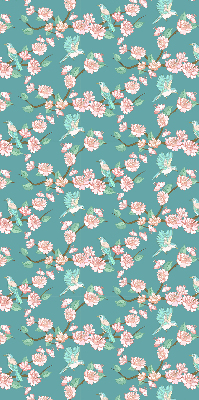 Modern roller blind Birds among the branches