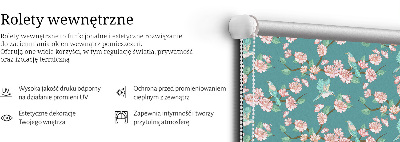 Modern roller blind Birds among the branches