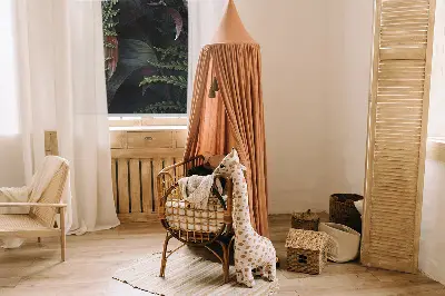 Fabric roller blind in green