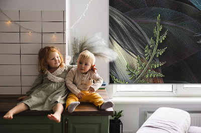 Fabric roller blind Patki in green