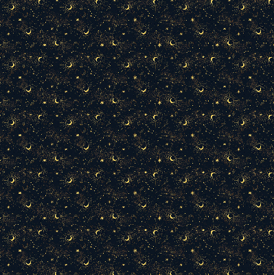 Modern roller blind Moon and stars