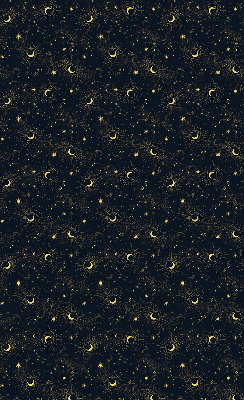 Modern roller blind Moon and stars