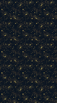 Modern roller blind Moon and stars