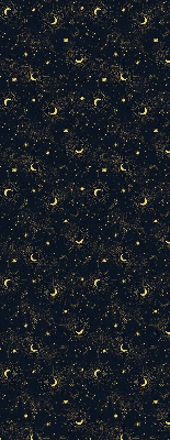 Modern roller blind Moon and stars